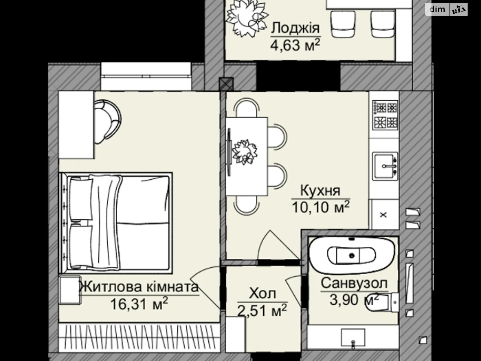 Продается 1-комнатная квартира 39 кв. м в Одессе, ул. Палия Семена