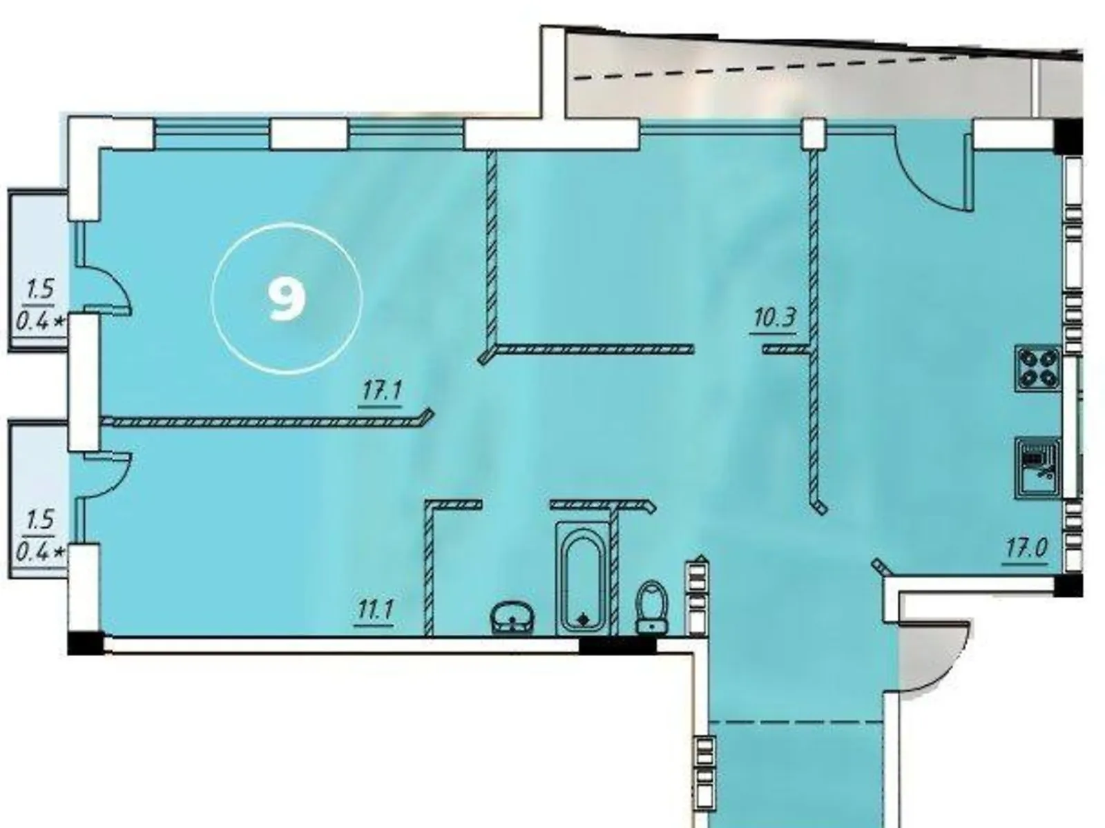 Продается 3-комнатная квартира 86 кв. м в Одессе, ул. Инглези, 25 - фото 1