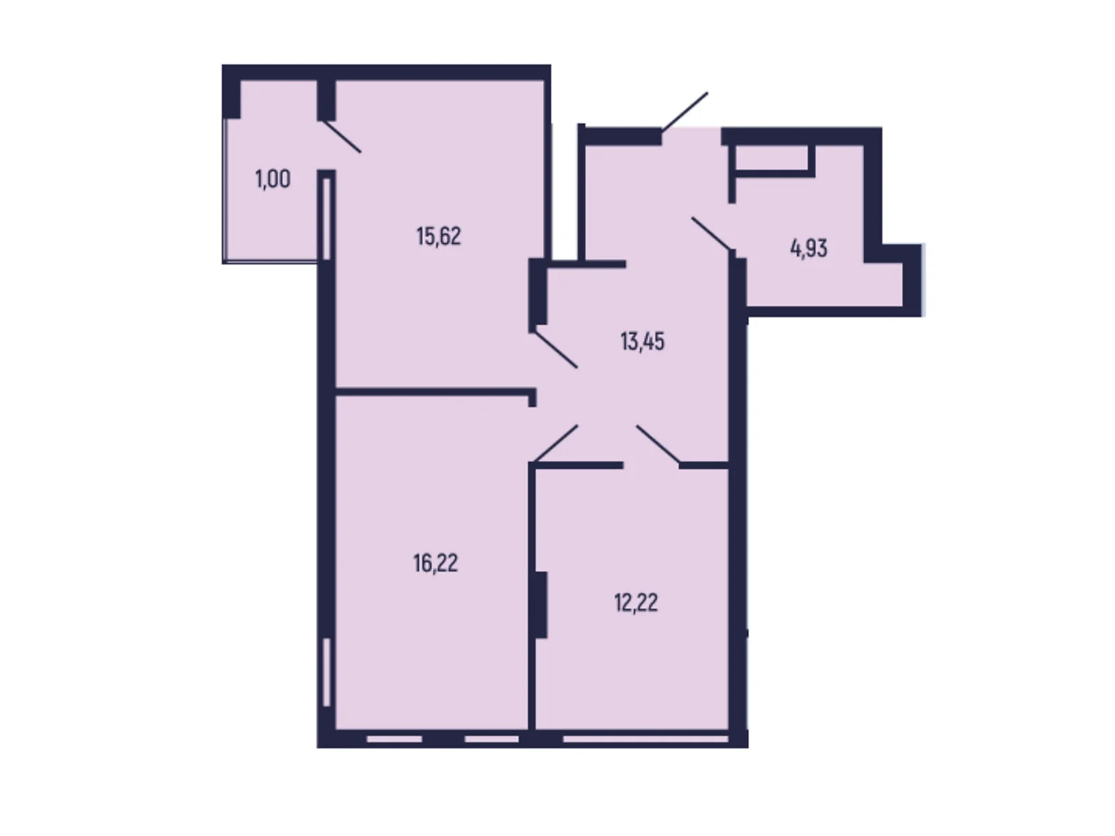 Продається 2-кімнатна квартира 63.44 кв. м у Трускавці, цена: 53924 $