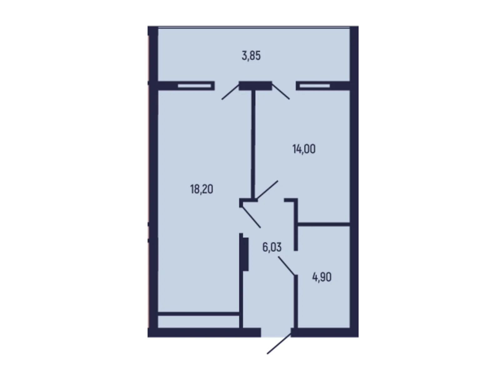 Продається 1-кімнатна квартира 47 кв. м у Трускавці, цена: 39950 $