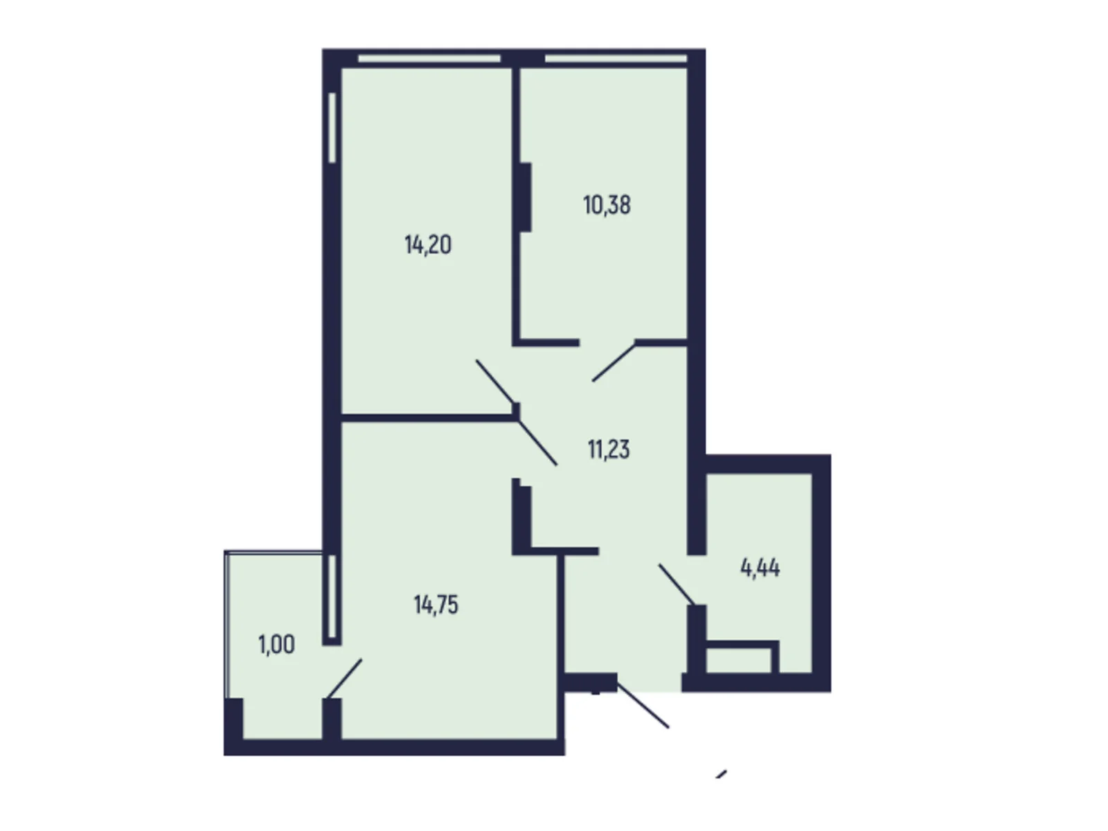 Продається 2-кімнатна квартира 56 кв. м у Трускавці, цена: 47600 $