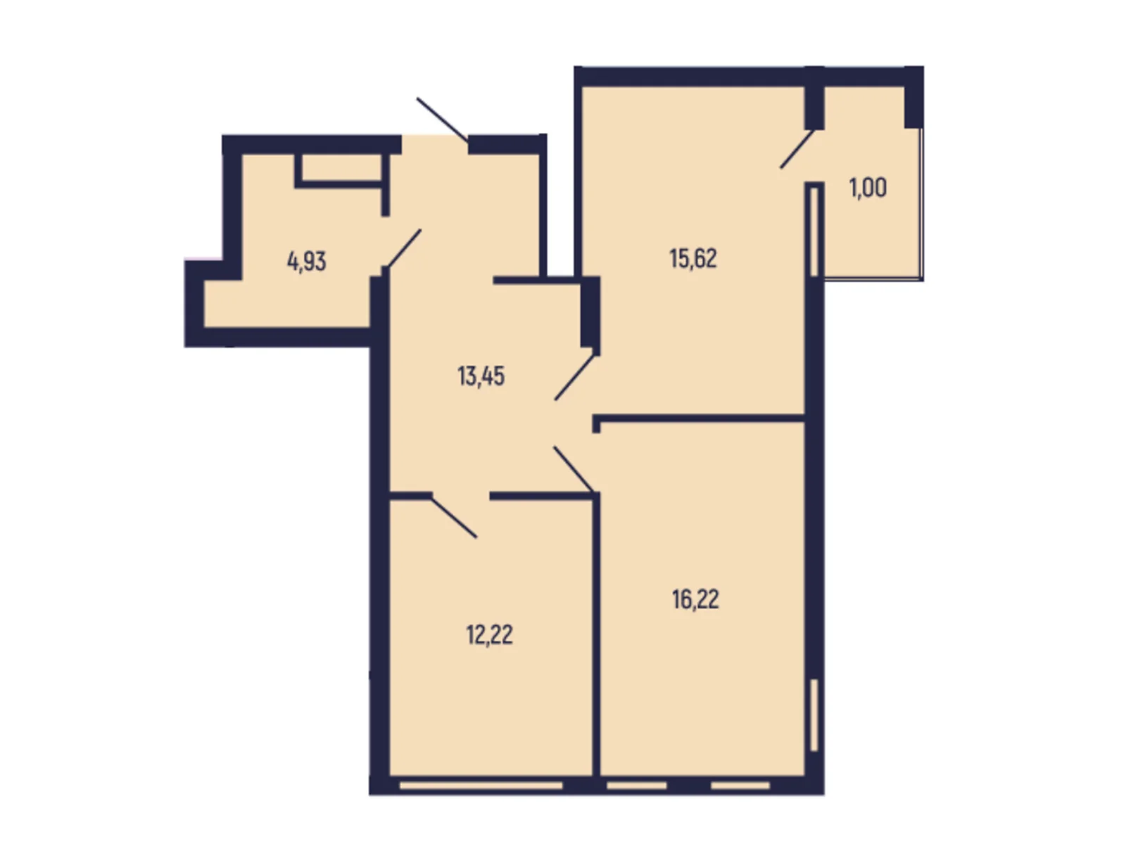 Продается 2-комнатная квартира 63.44 кв. м в Трускавце, цена: 53924 $