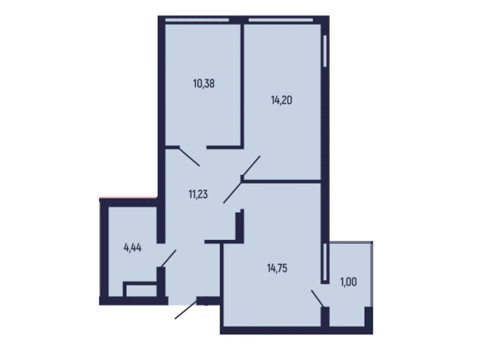 Продается 2-комнатная квартира 56 кв. м в Трускавце, цена: 47600 $