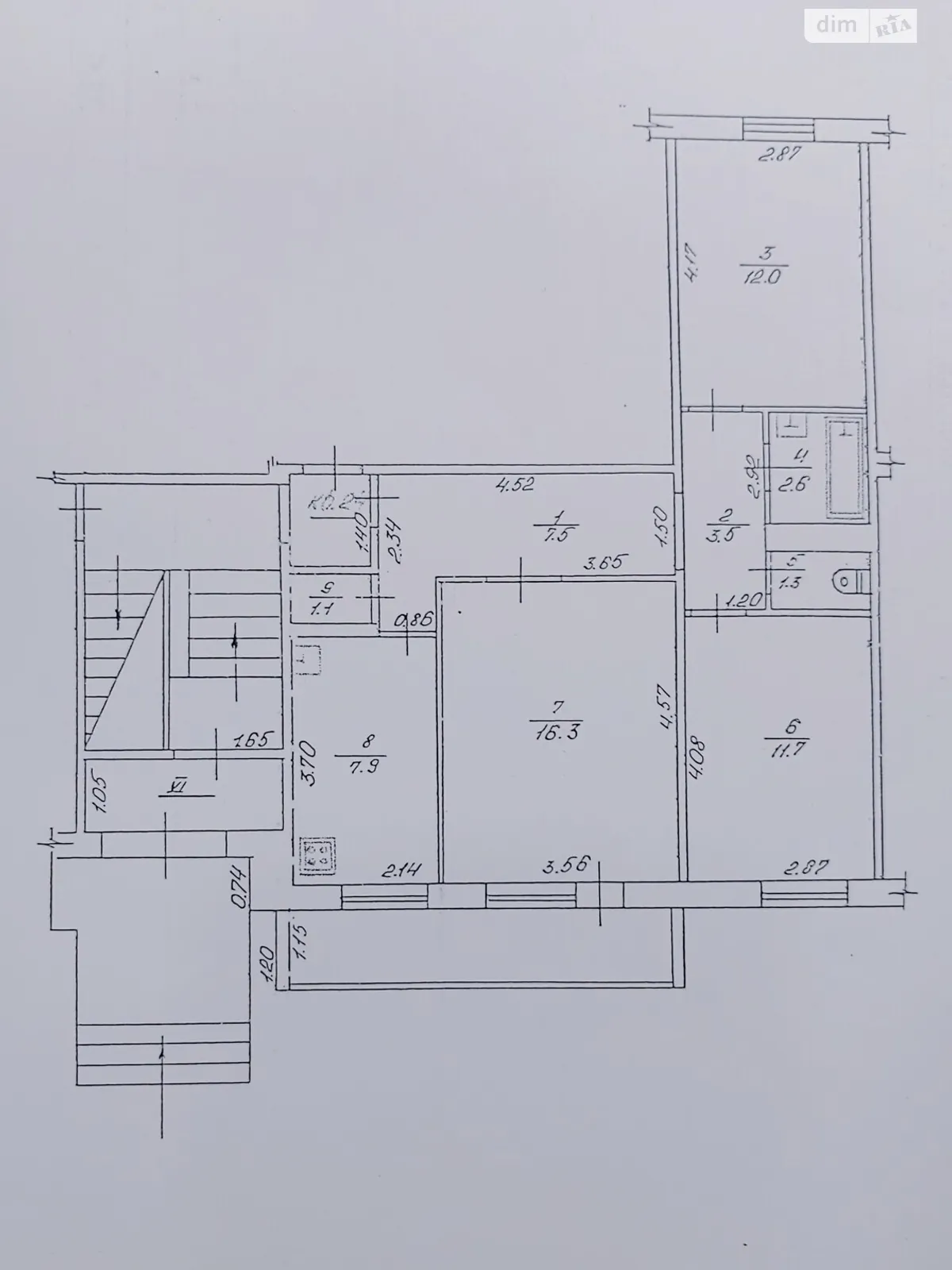 Продается 3-комнатная квартира 67.2 кв. м в Жовкве, цена: 41800 $