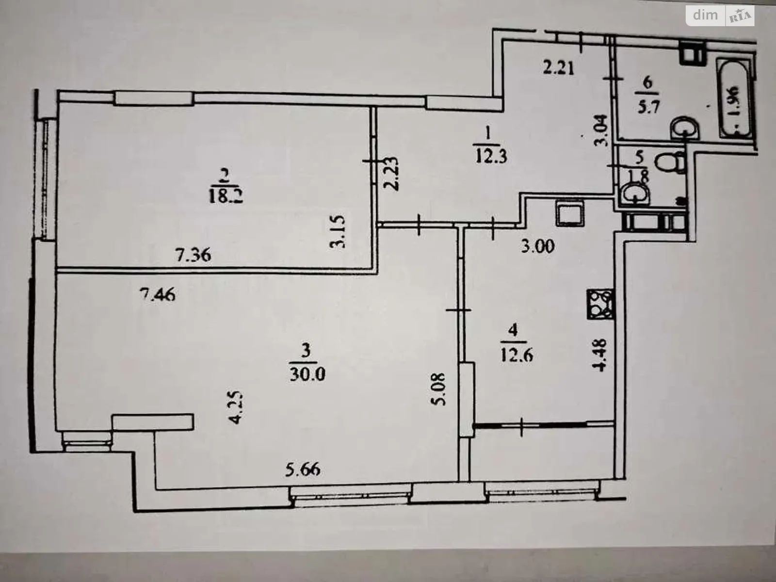 Продається 2-кімнатна квартира 84 кв. м у Харкові, вул. Молочна, 52