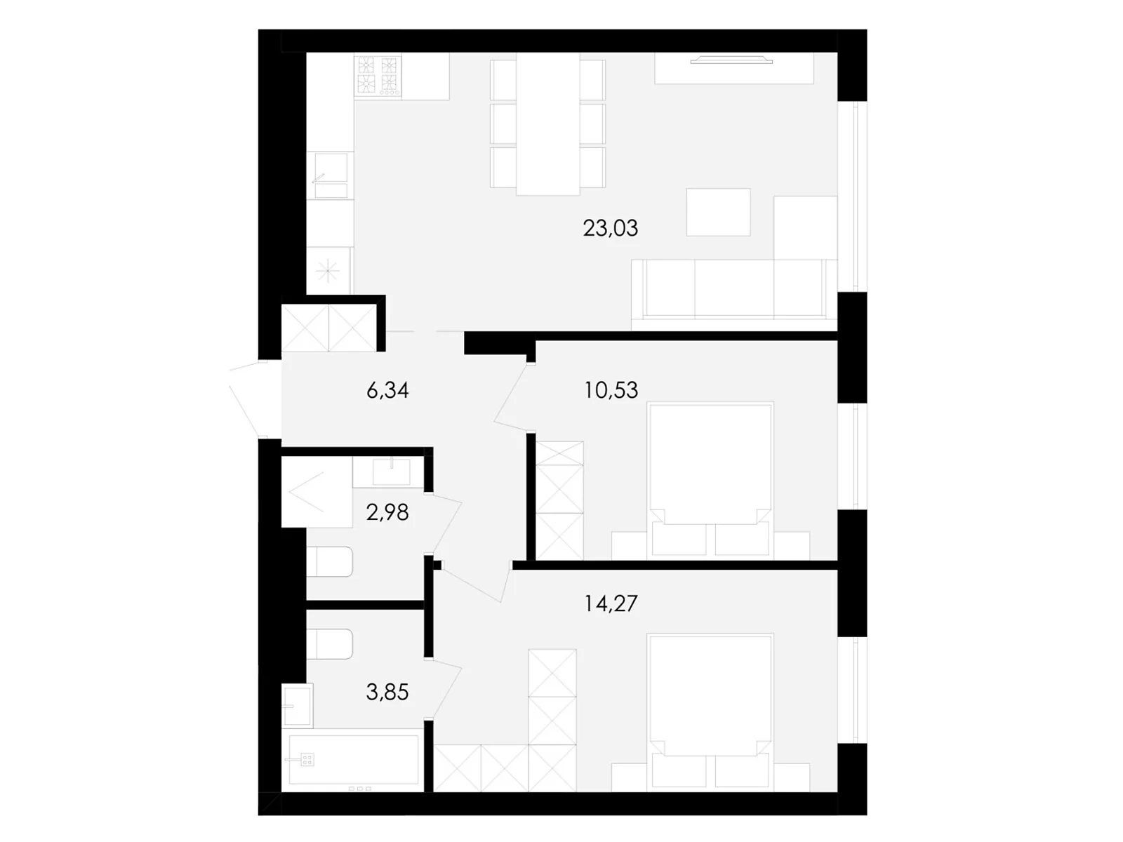 Продается 3-комнатная квартира 94 кв. м в Сокольниках, ул. Героев Майдана