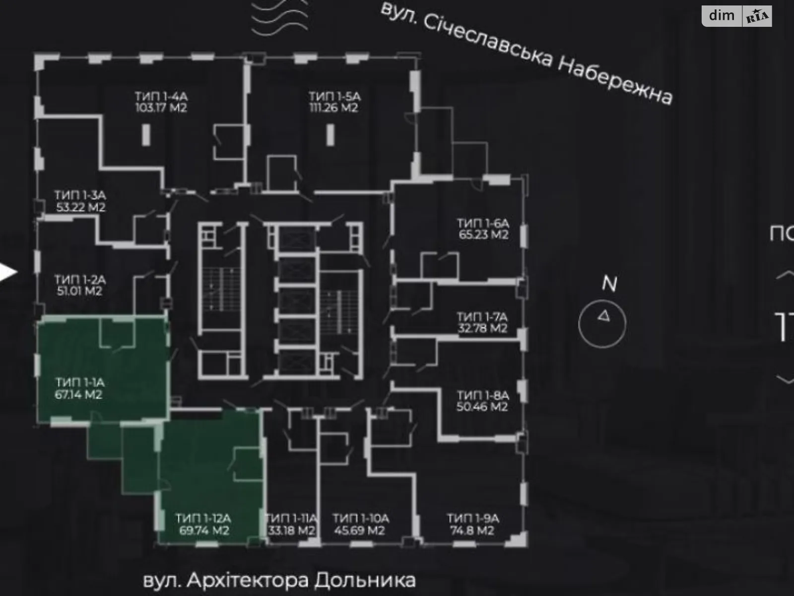 Продается 2-комнатная квартира 51 кв. м в Днепре, ул. Сичеславская Набережная, 51