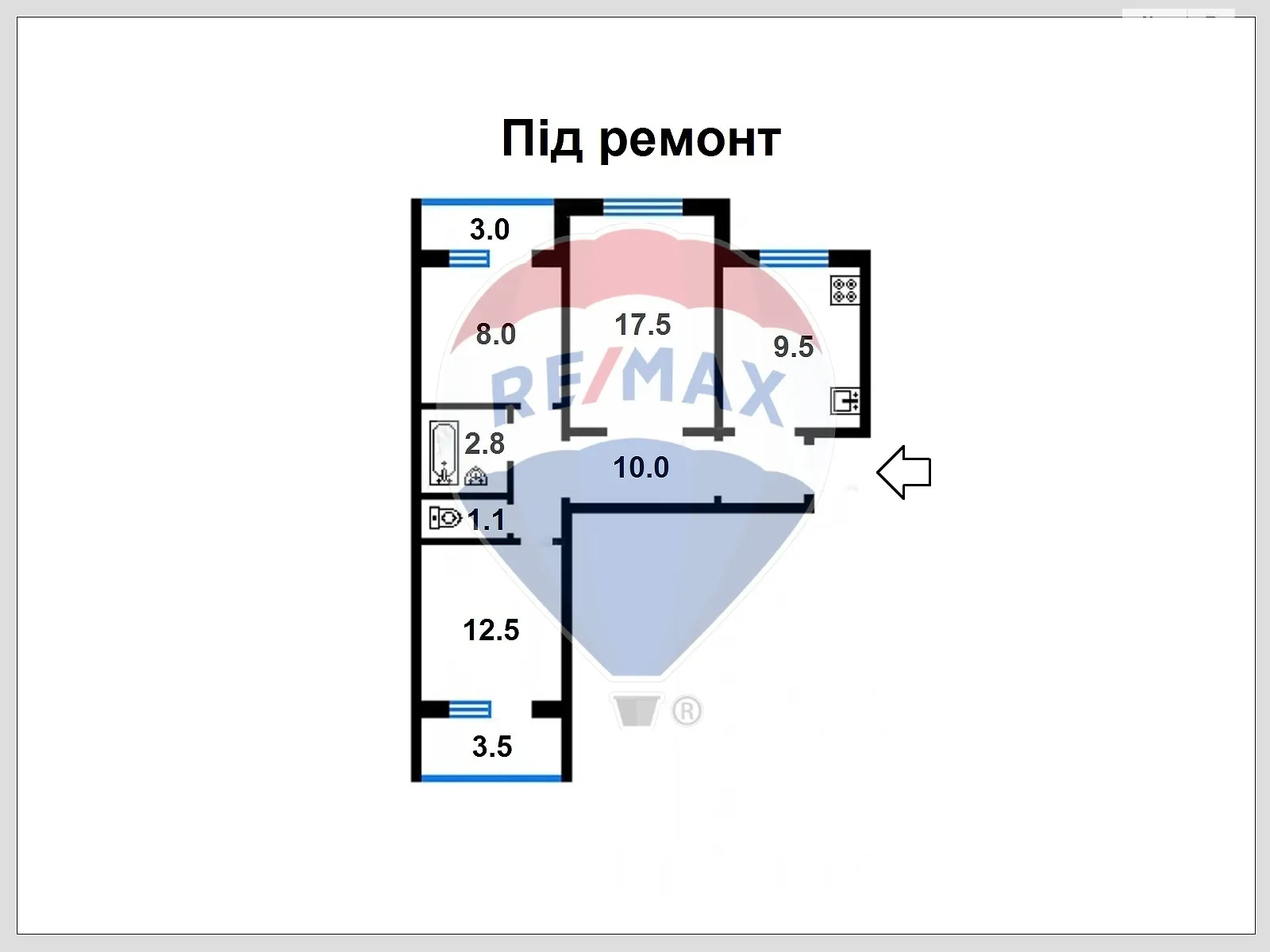 Продается 3-комнатная квартира 70 кв. м в Киеве, ул. Никольско-Слободская, 6/2 - фото 1