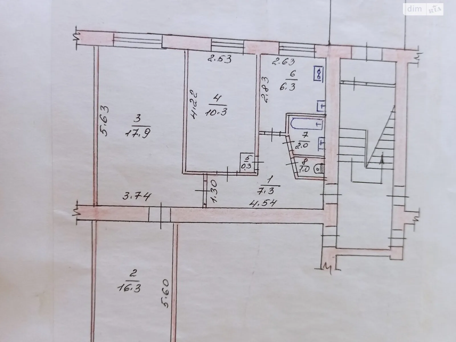 Продається 3-кімнатна квартира 61.4 кв. м у Олександрії, цена: 20000 $ - фото 1