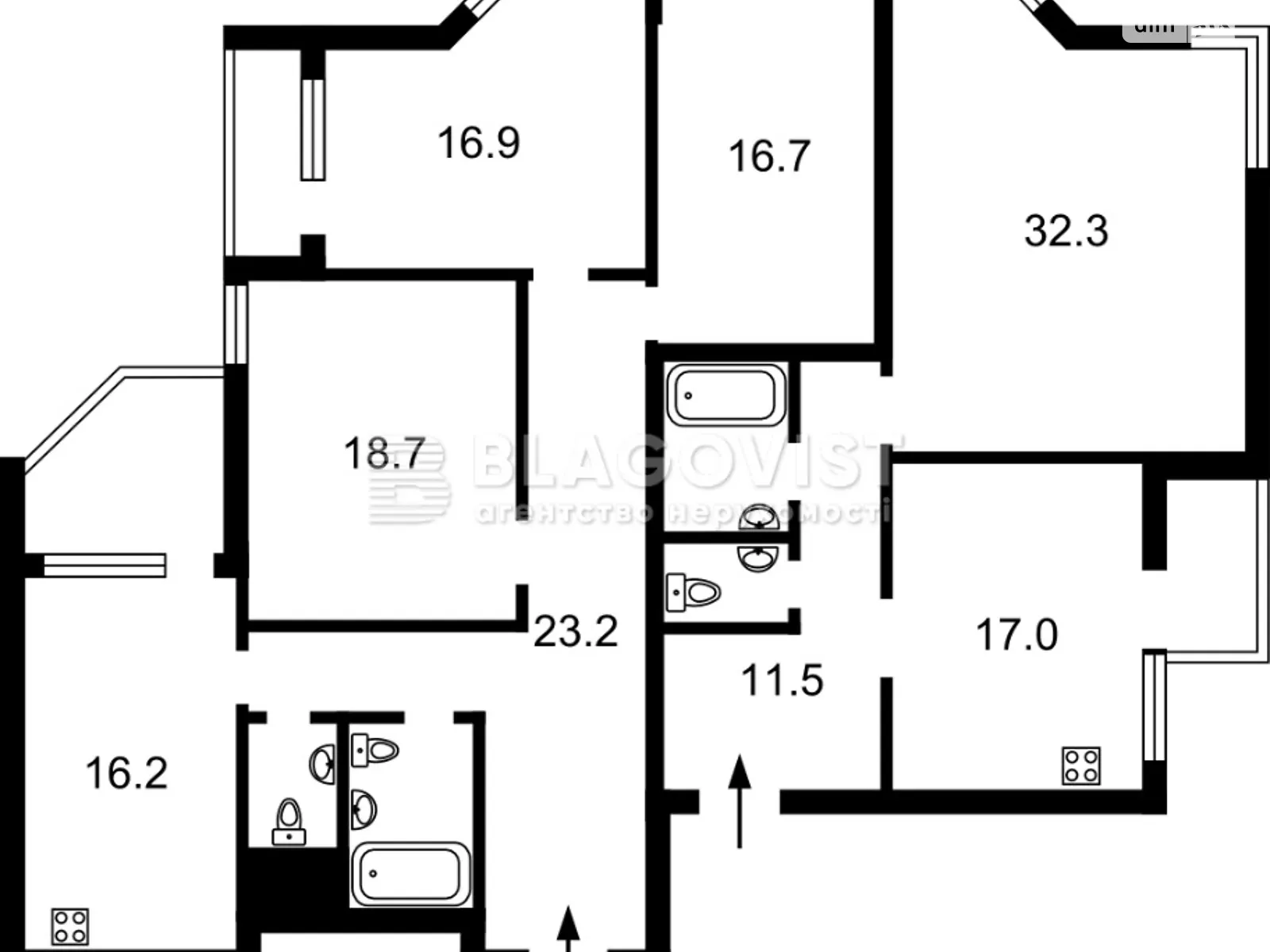 Продается 5-комнатная квартира 181 кв. м в Киеве, ул. Златоустовская, 25