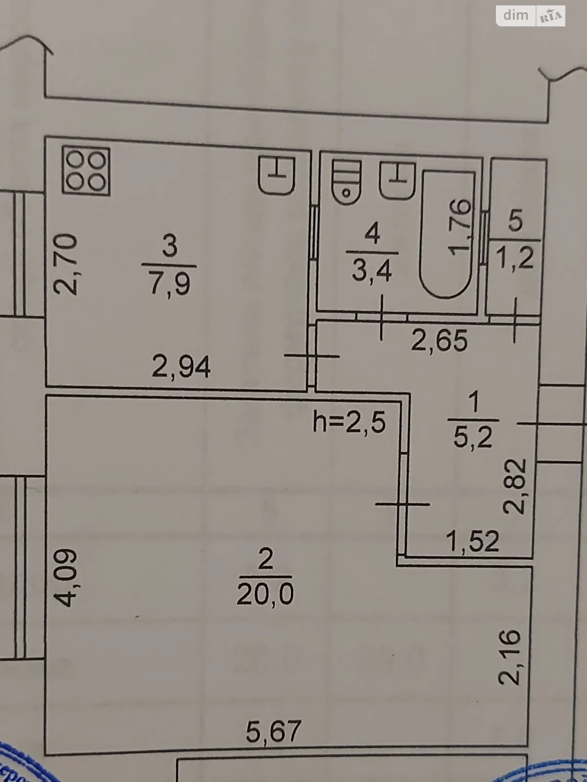 Продается 1-комнатная квартира 38 кв. м в Вышгороде, цена: 33000 $