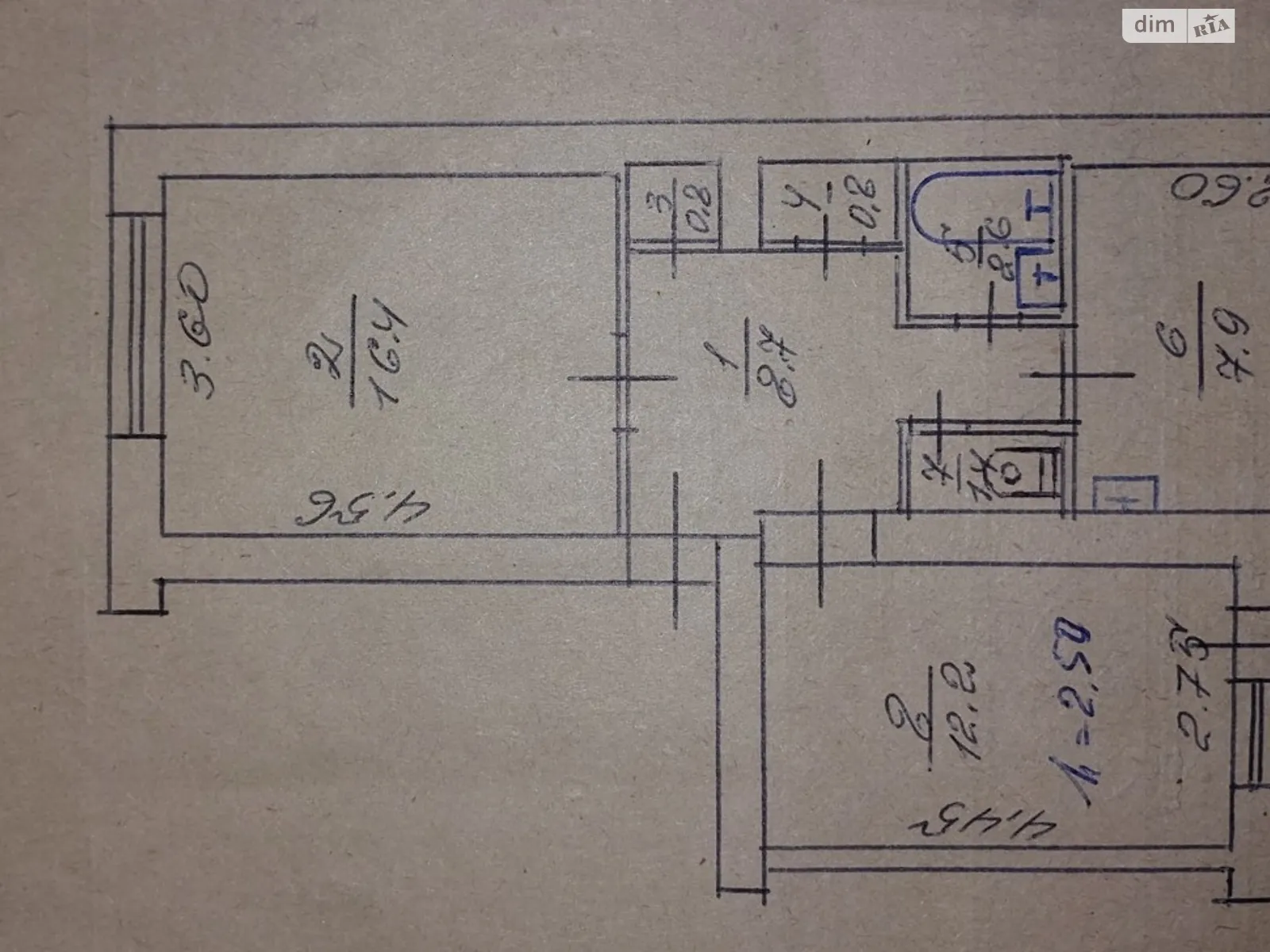 Продается 2-комнатная квартира 52.1 кв. м в Бориславе, цена: 18500 $