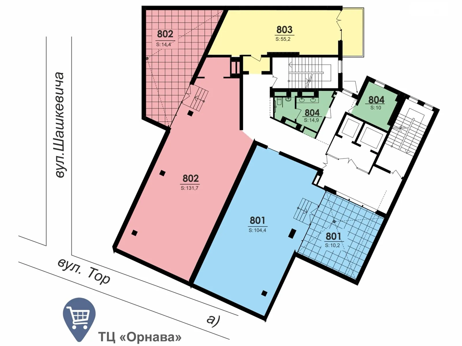 Продається офіс 55 кв. м в бізнес-центрі, цена: 88000 $