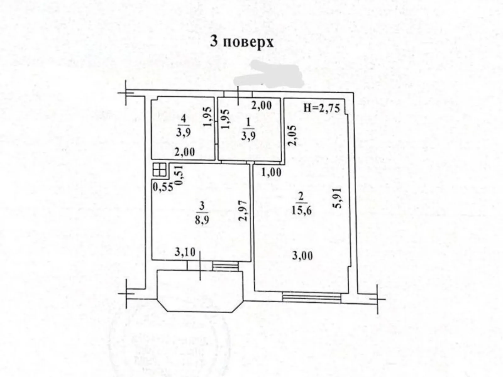 Продається 1-кімнатна квартира 37 кв. м у Одесі, мас. Радужний