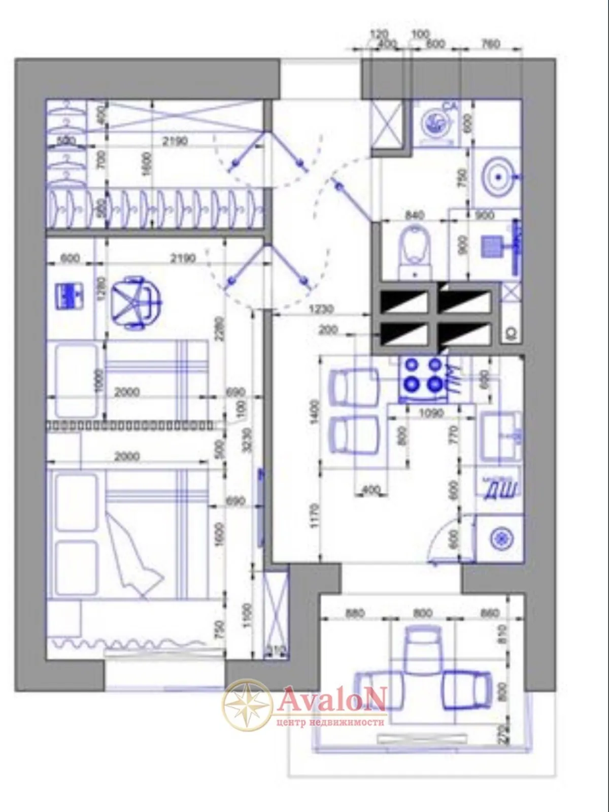 Продается 1-комнатная квартира 40.1 кв. м в Одессе, пер. Чехова, 1/2