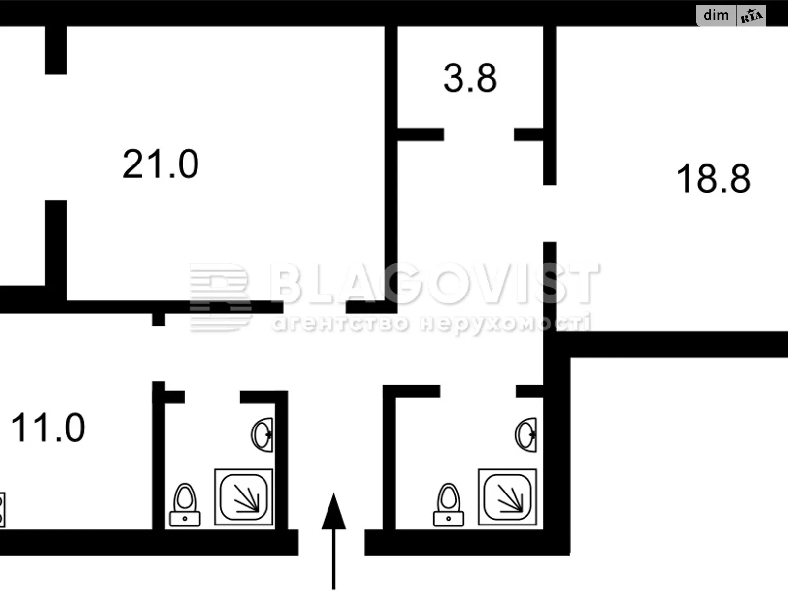 Продается 2-комнатная квартира 82 кв. м в Киеве, ул. Шота Руставели, 44 - фото 1