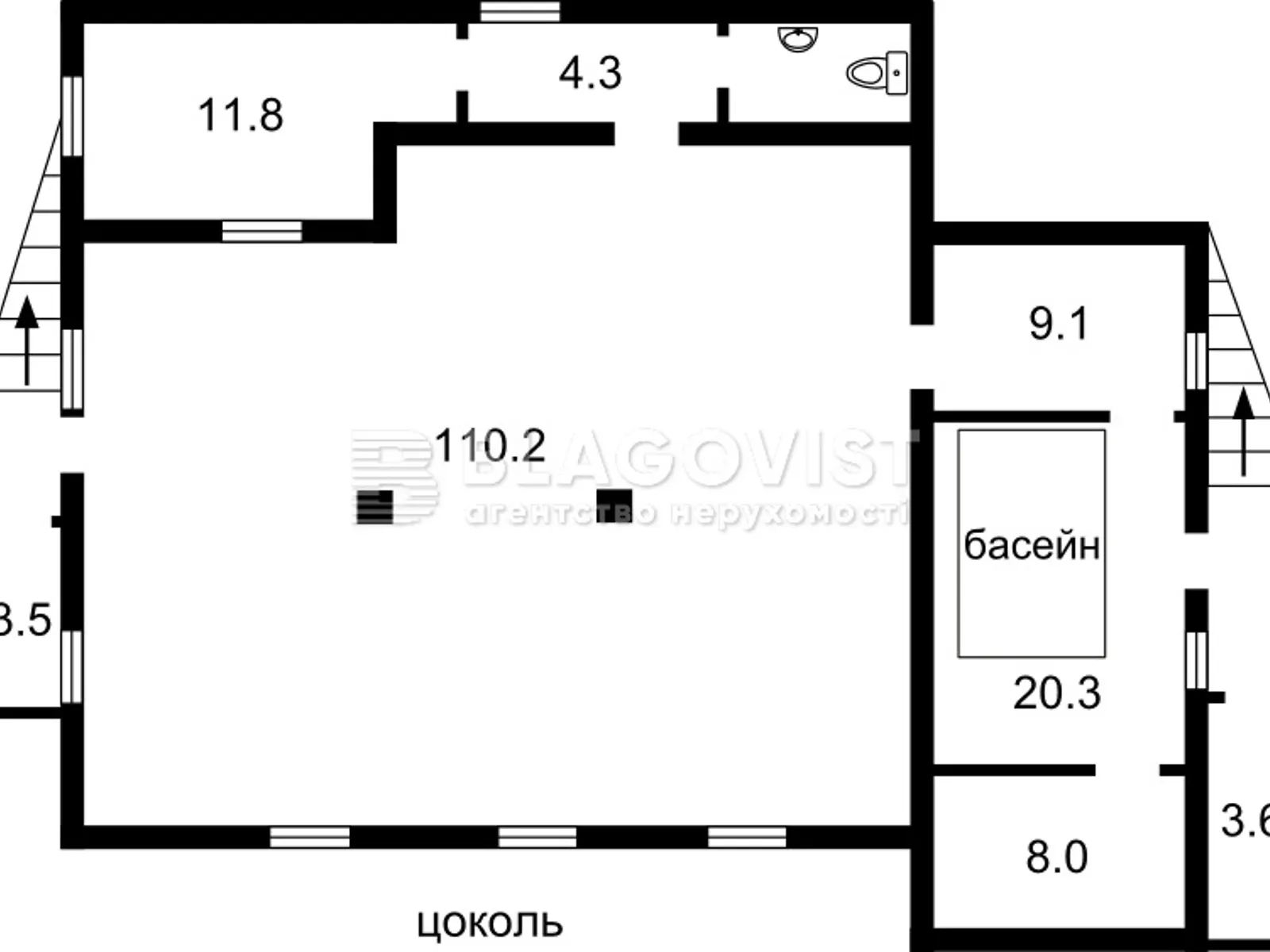 Продается дом на 3 этажа 700 кв. м с террасой - фото 3