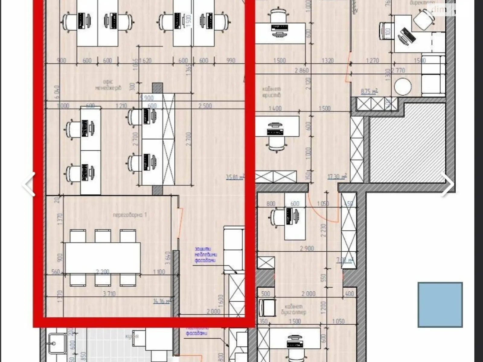 Продается помещения свободного назначения 117 кв. м в 5-этажном здании, цена: 54000 $