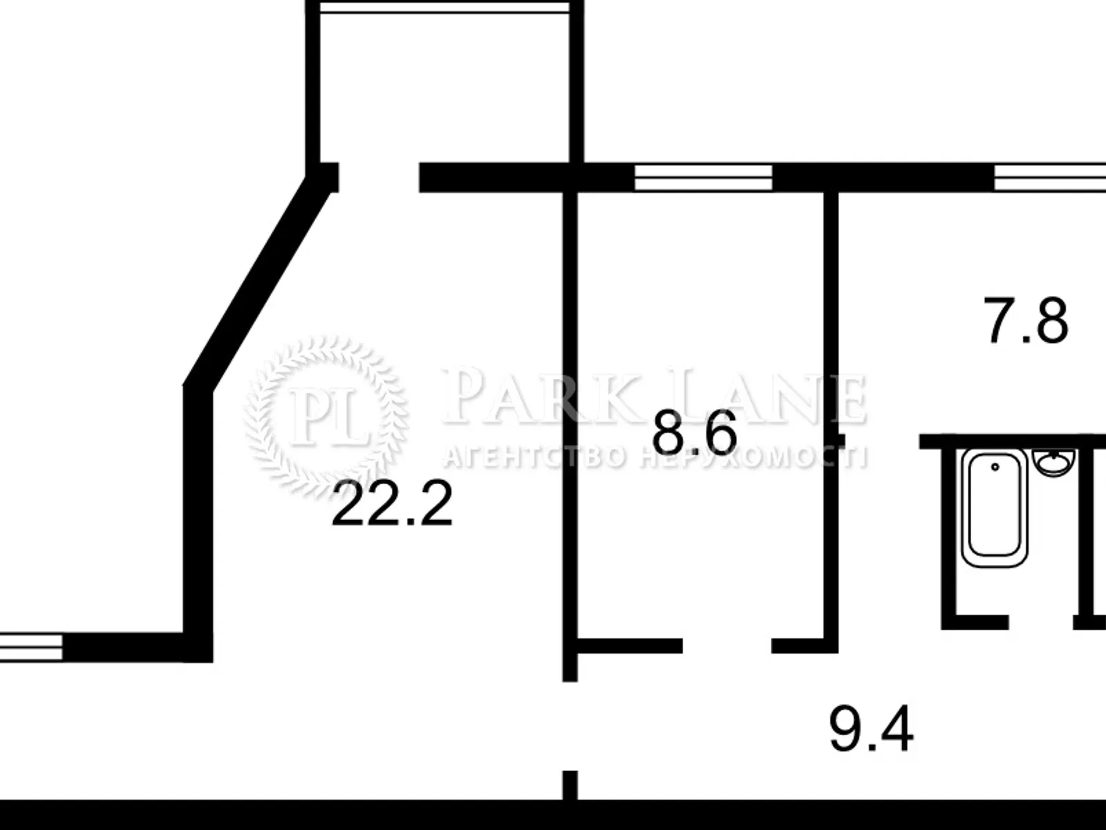 Продается 1-комнатная квартира 51 кв. м в Киеве, ул. Саксаганского, 89