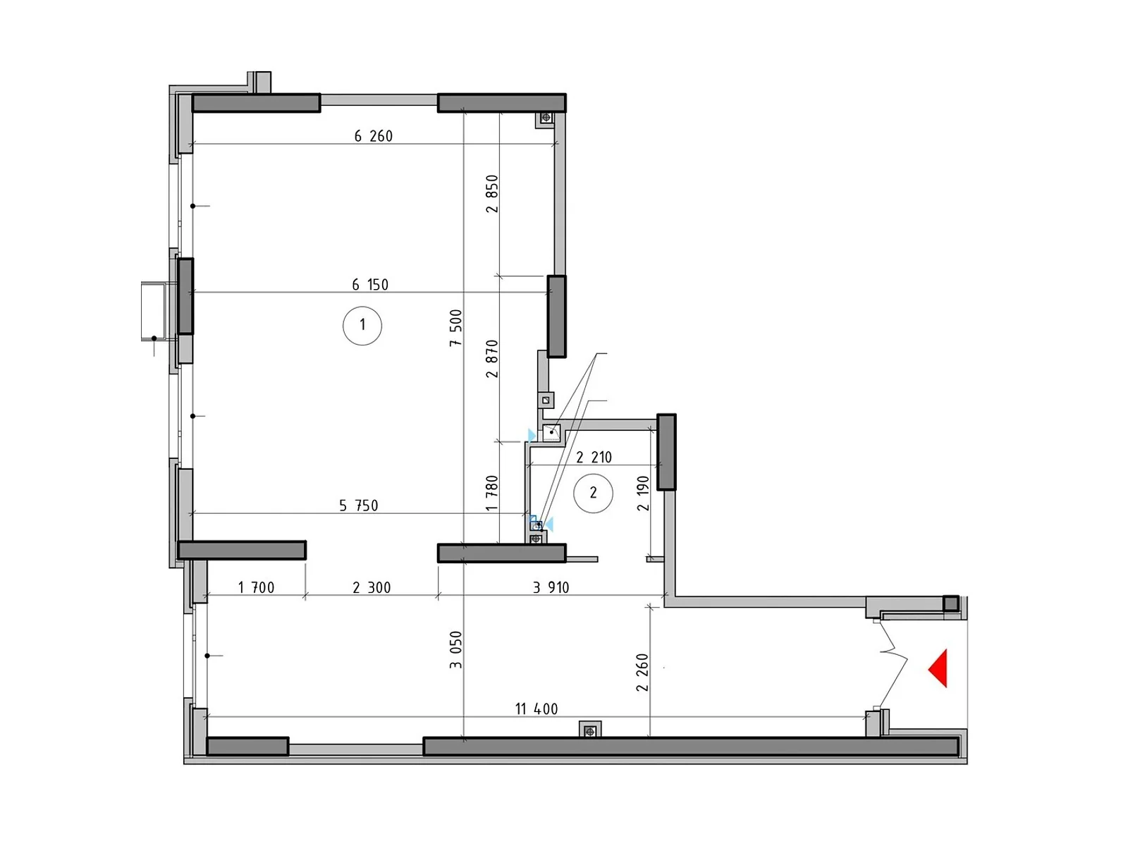 Продается офис 45.75 кв. м в бизнес-центре, цена: 87034 $