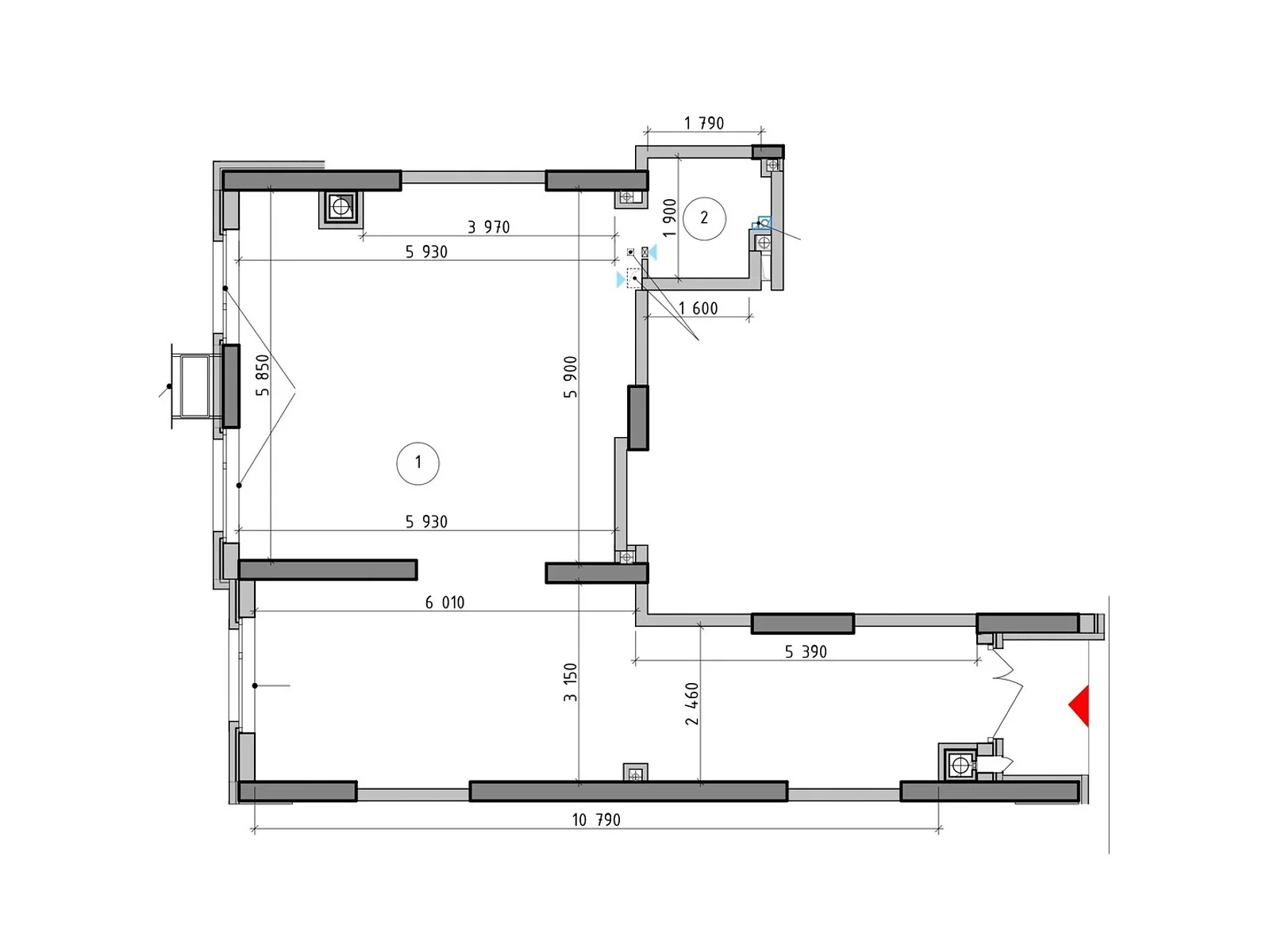 Продается офис 45.75 кв. м в бизнес-центре, цена: 87143 $