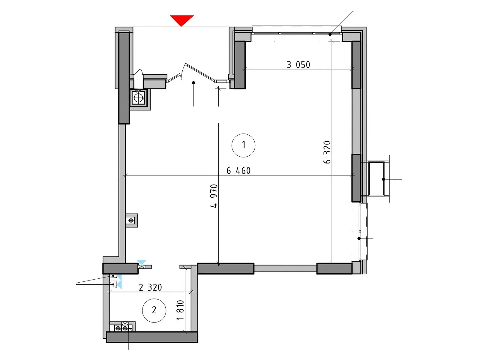 Продается офис 45.75 кв. м в бизнес-центре - фото 2