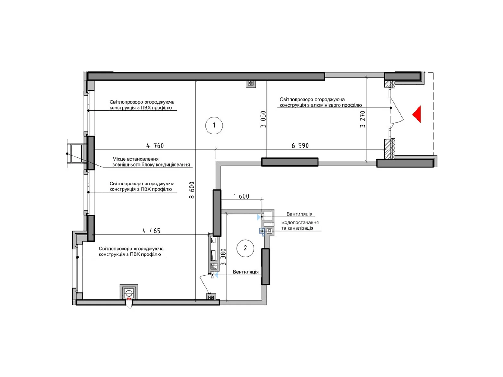 Продается офис 67.6 кв. м в бизнес-центре, цена: 123978 $ - фото 1