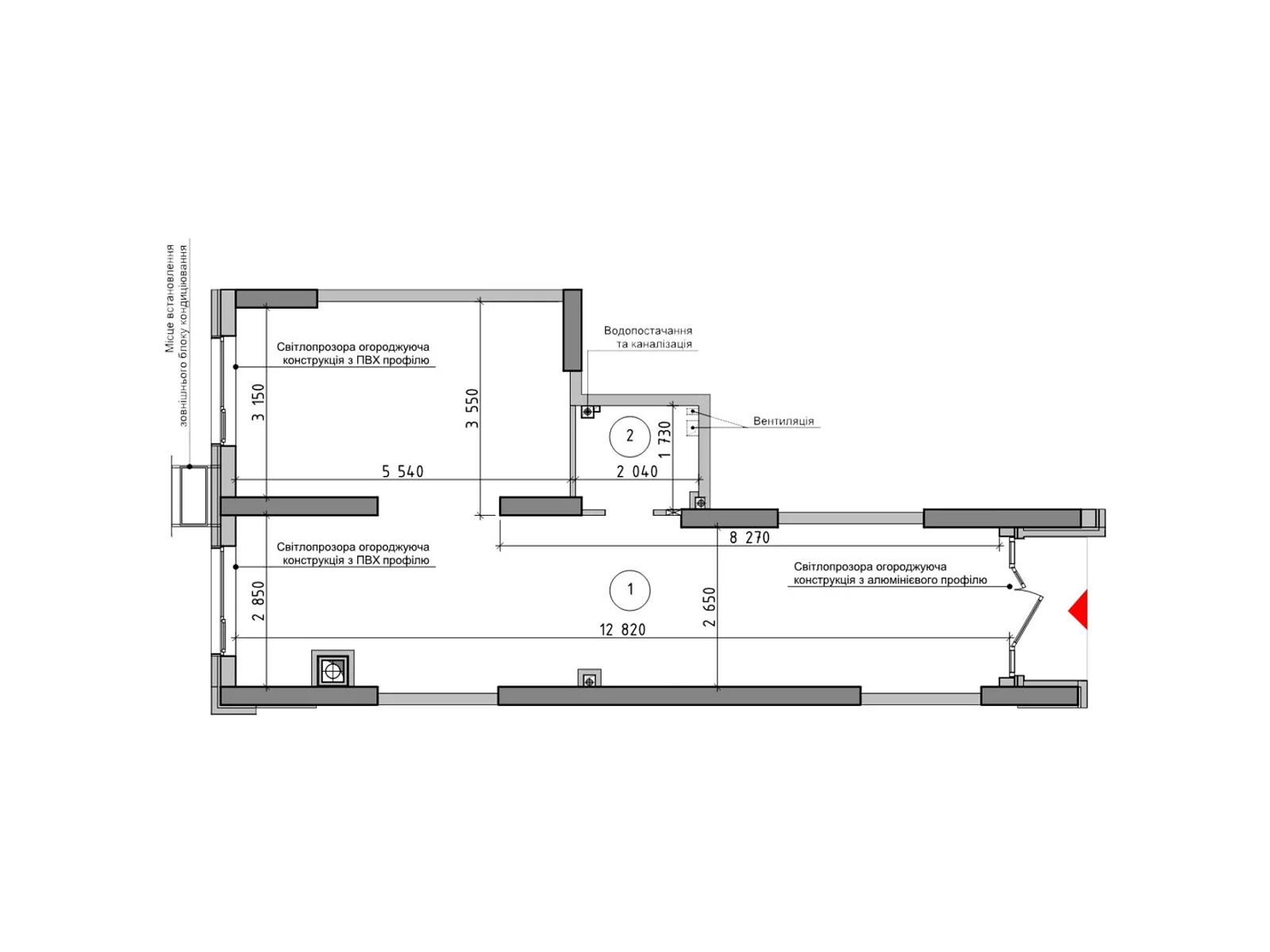 Продается офис 57.3 кв. м в бизнес-центре, цена: 102281 $ - фото 1