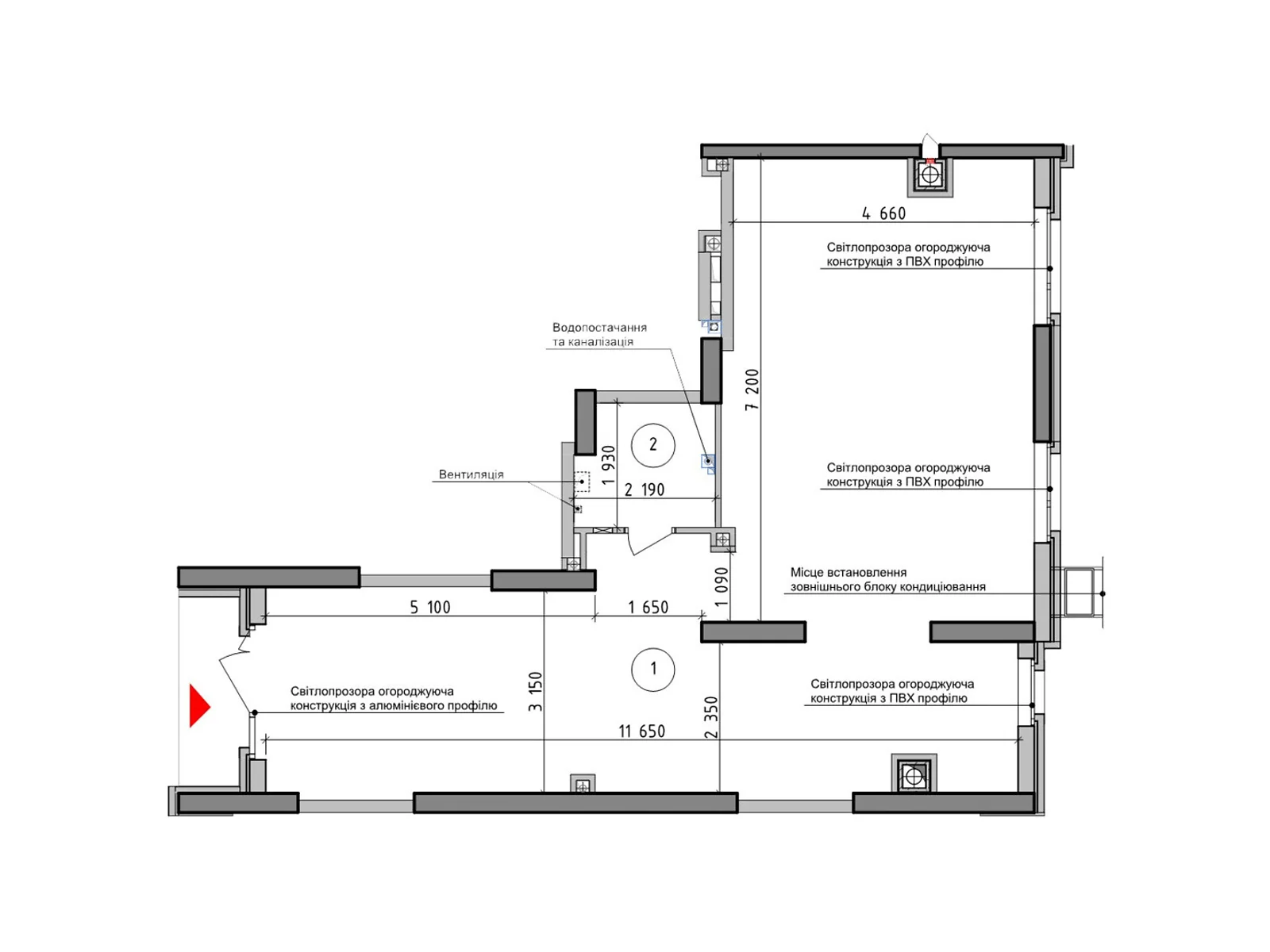 Продается офис 73.4 кв. м в бизнес-центре, цена: 132781 $ - фото 1