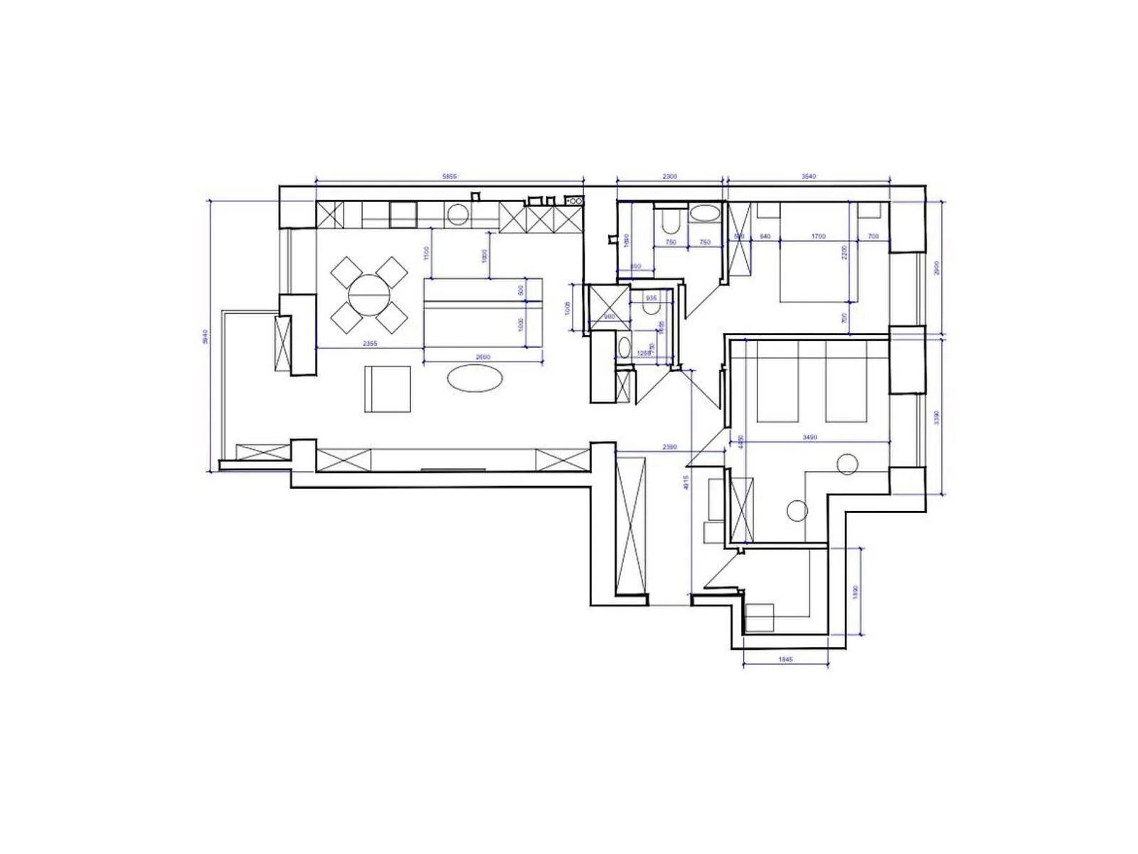 Продается 2-комнатная квартира 92.2 кв. м в Днепре, цена: 110000 $