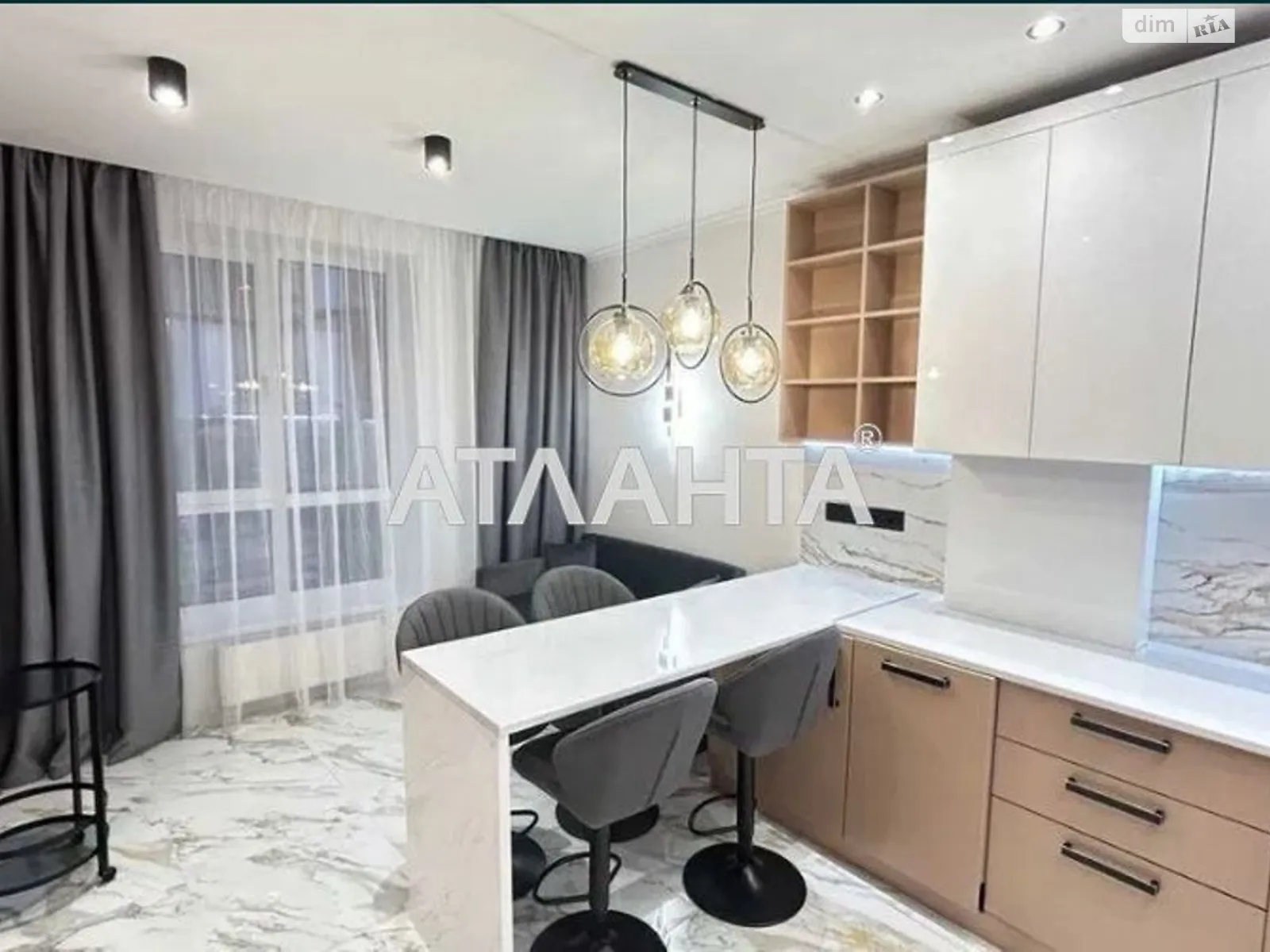 Продається 1-кімнатна квартира 37.6 кв. м у Гатне, цена: 63000 $