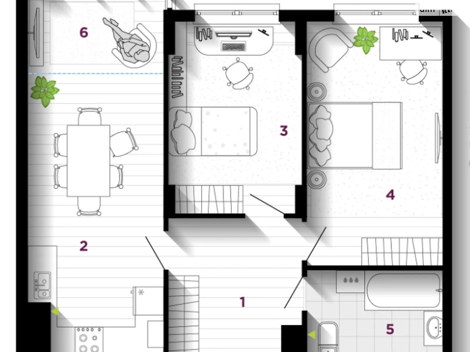 Продается 2-комнатная квартира 65 кв. м в Ивано-Франковске, цена: 53800 $ - фото 1