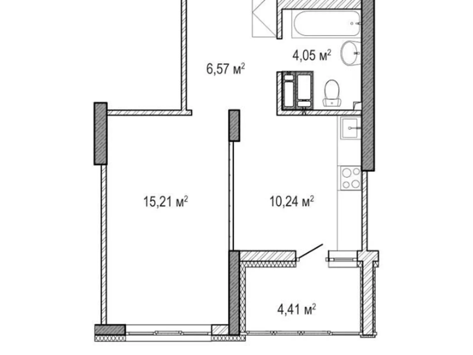 Продается 1-комнатная квартира 40 кв. м в Броварах, ул. Симоненко, 32 - фото 1