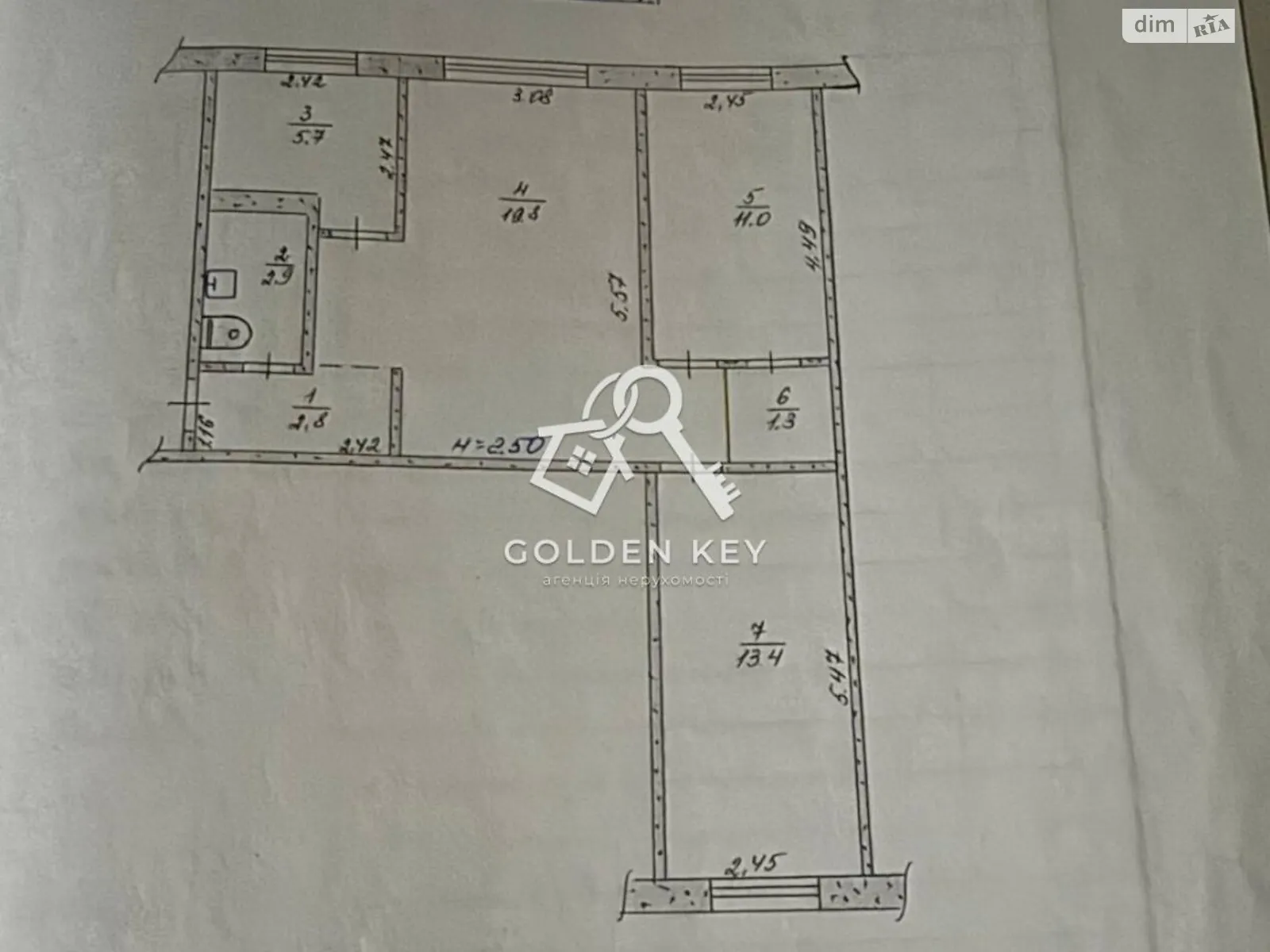 Продается помещения свободного назначения 60 кв. м в 5-этажном здании, цена: 25000 $