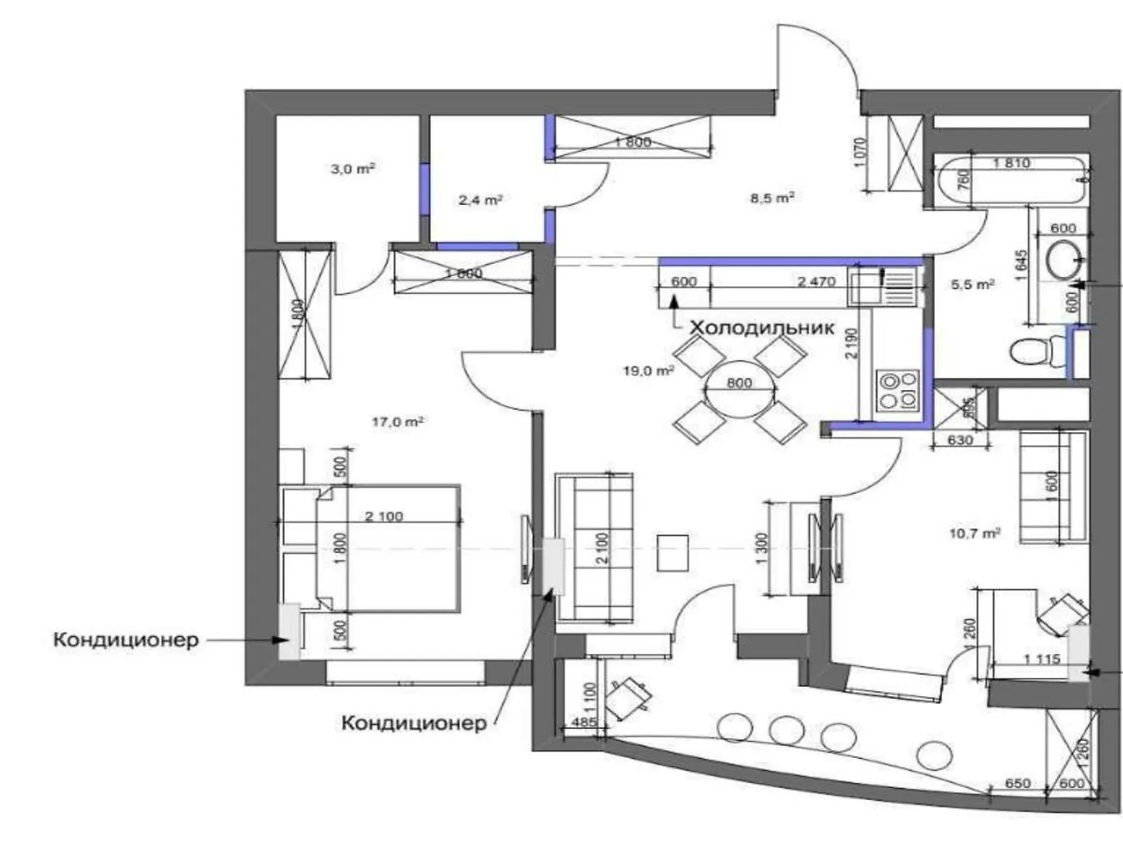 Продается 2-комнатная квартира 71 кв. м в Киеве, ул. Авиаконструктора Игоря Сикорского(Танковая), 1Б - фото 1