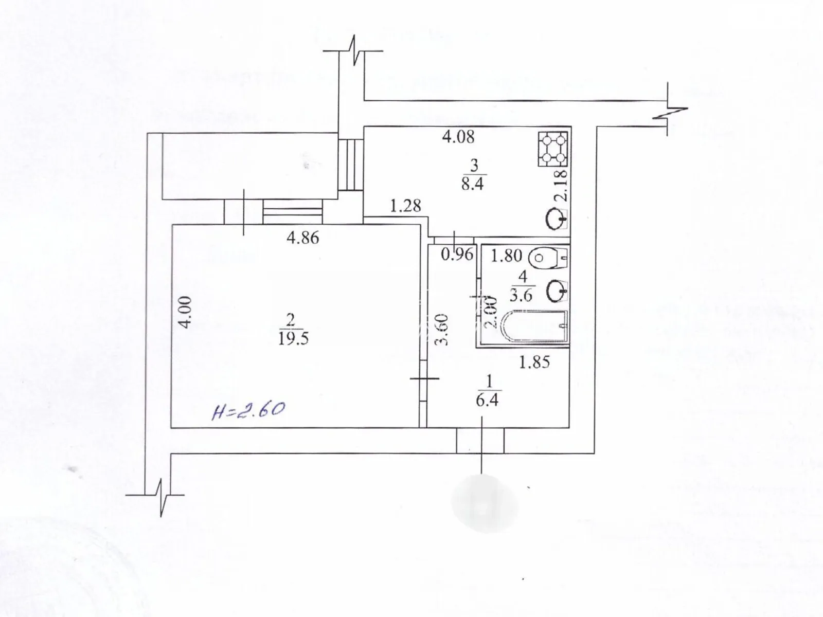 Продается 1-комнатная квартира 39.6 кв. м в Харькове, ул. Алексеевская - фото 1