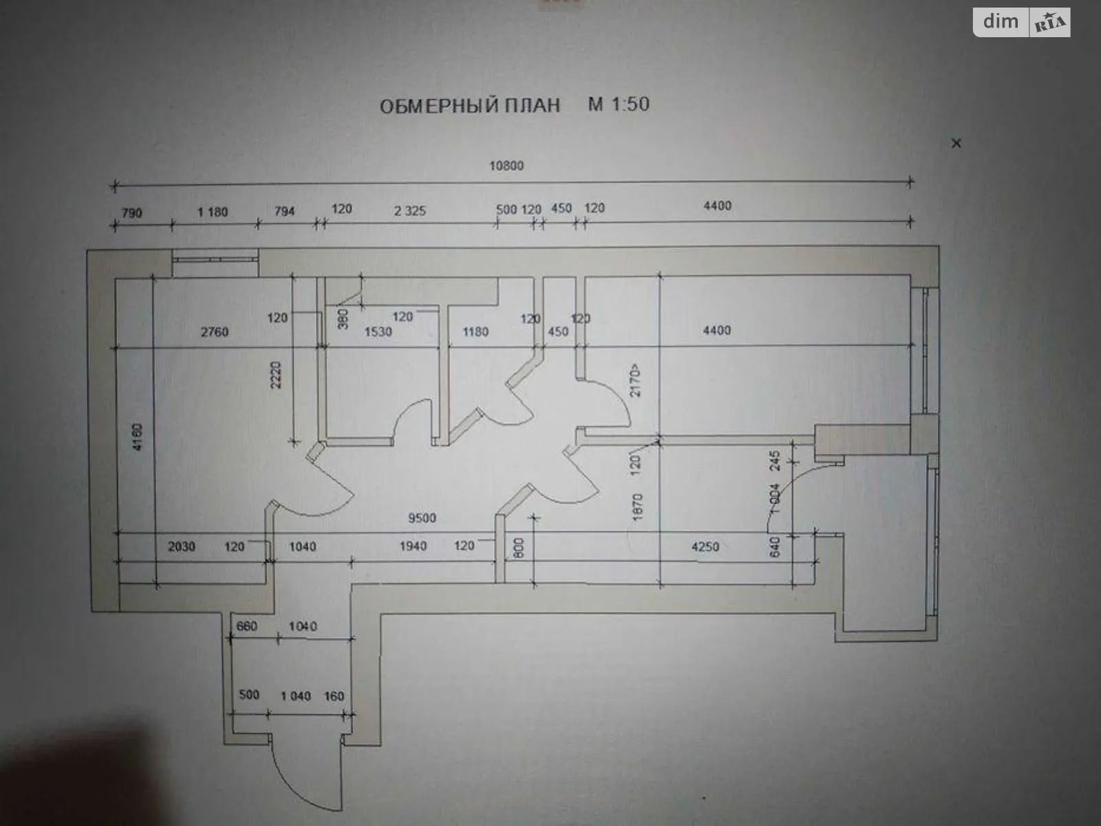 Продається 2-кімнатна квартира 45 кв. м у Харкові, вул. Деркачівська