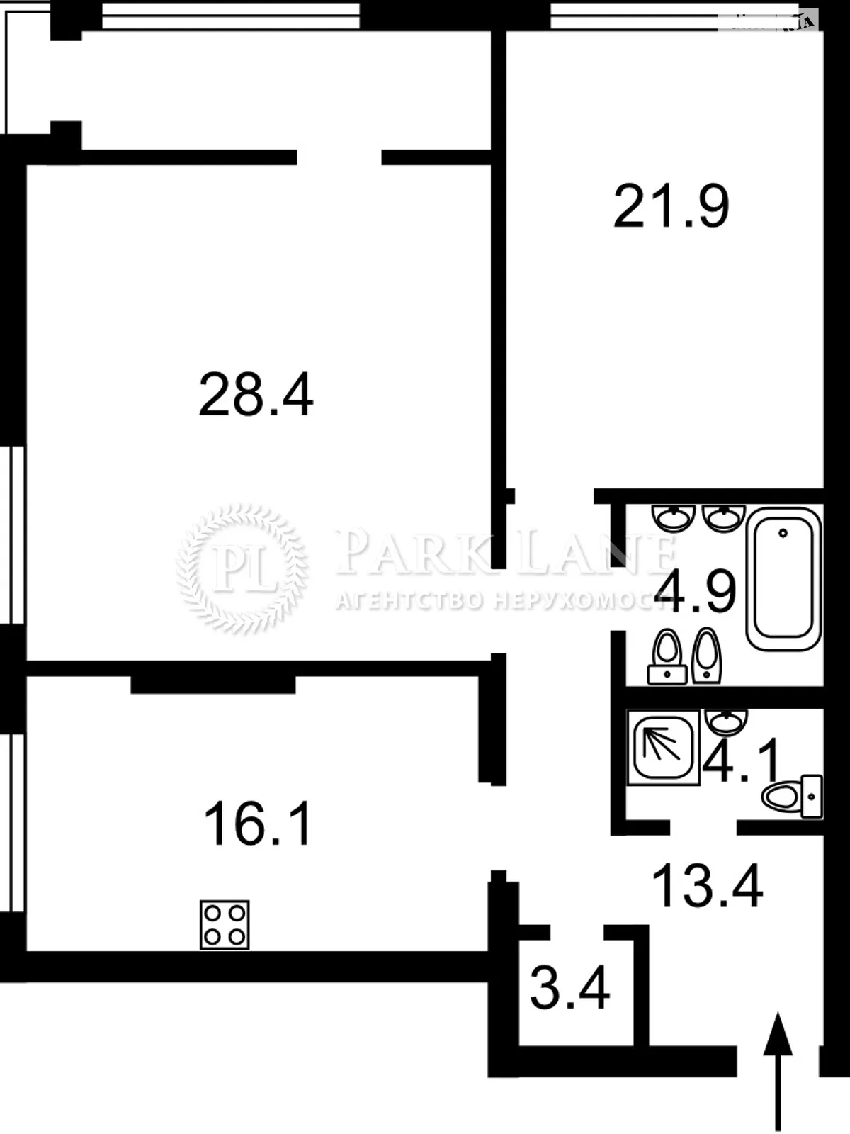 Продается 2-комнатная квартира 98.5 кв. м в Киеве, ул. Николая Пимоненко, 19