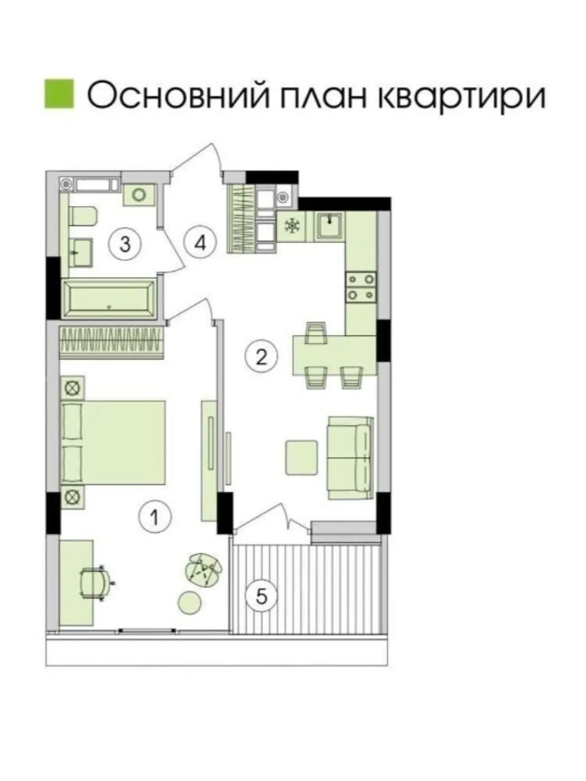 Продается 1-комнатная квартира 47 кв. м в Подгорцах, ул. Парковая, 19 - фото 1