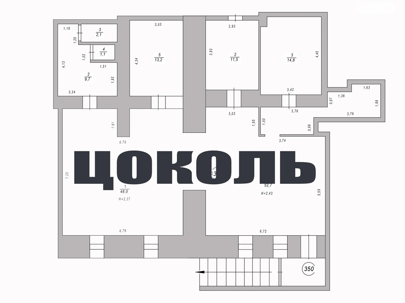 Сдается в аренду помещения свободного назначения 153.1 кв. м в 16-этажном здании, цена: 28000 грн - фото 1