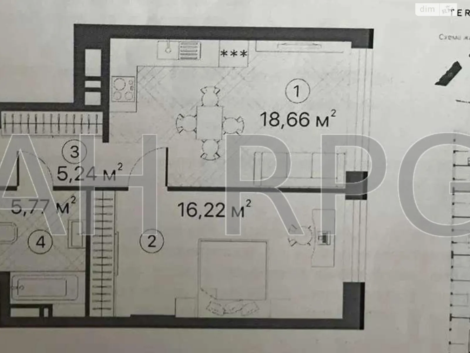 Продается 1-комнатная квартира 46 кв. м в Киеве, ул. Братьев Чебинеевых(Черниговская), 8