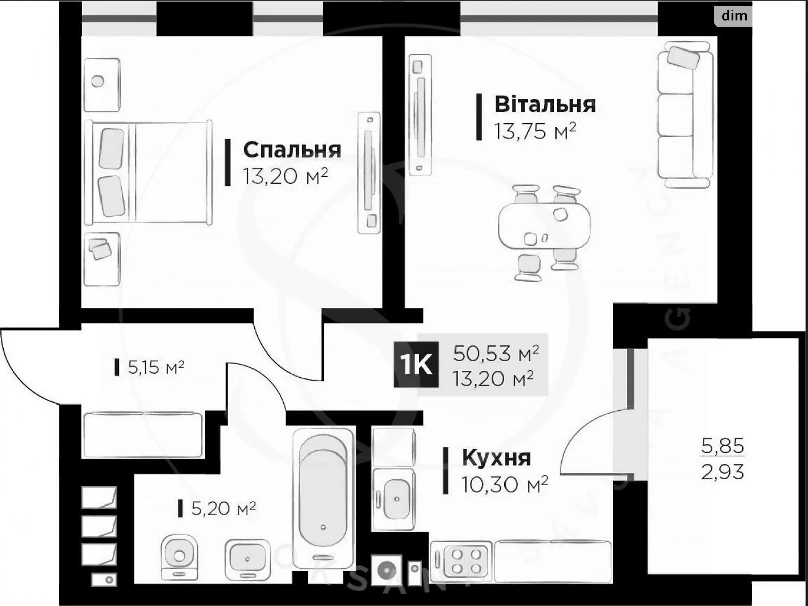 Продается 1-комнатная квартира 50 кв. м в Львове, ул. Пасечная