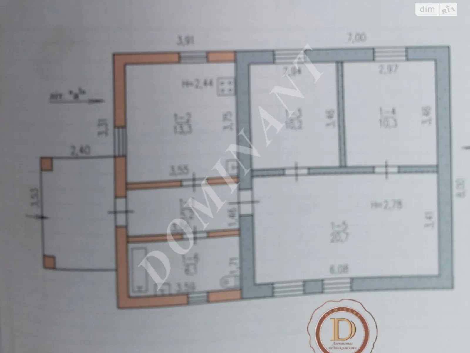 Продается одноэтажный дом 60 кв. м с террасой, цена: 75000 $