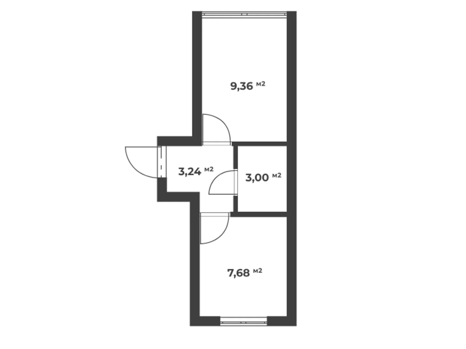 Продается 1-комнатная квартира 23.4 кв. м в Крюковщине, ул. Одесская, 37