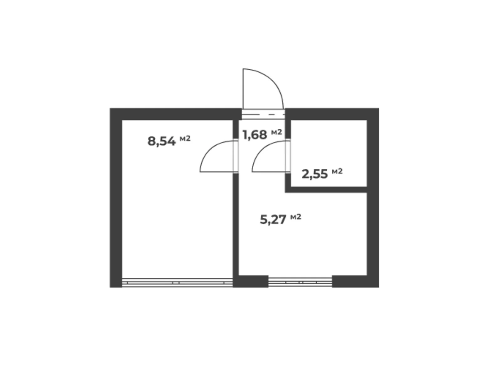 Продается 1-комнатная квартира 18.04 кв. м в Крюковщине, ул. Одесская, 37 - фото 1