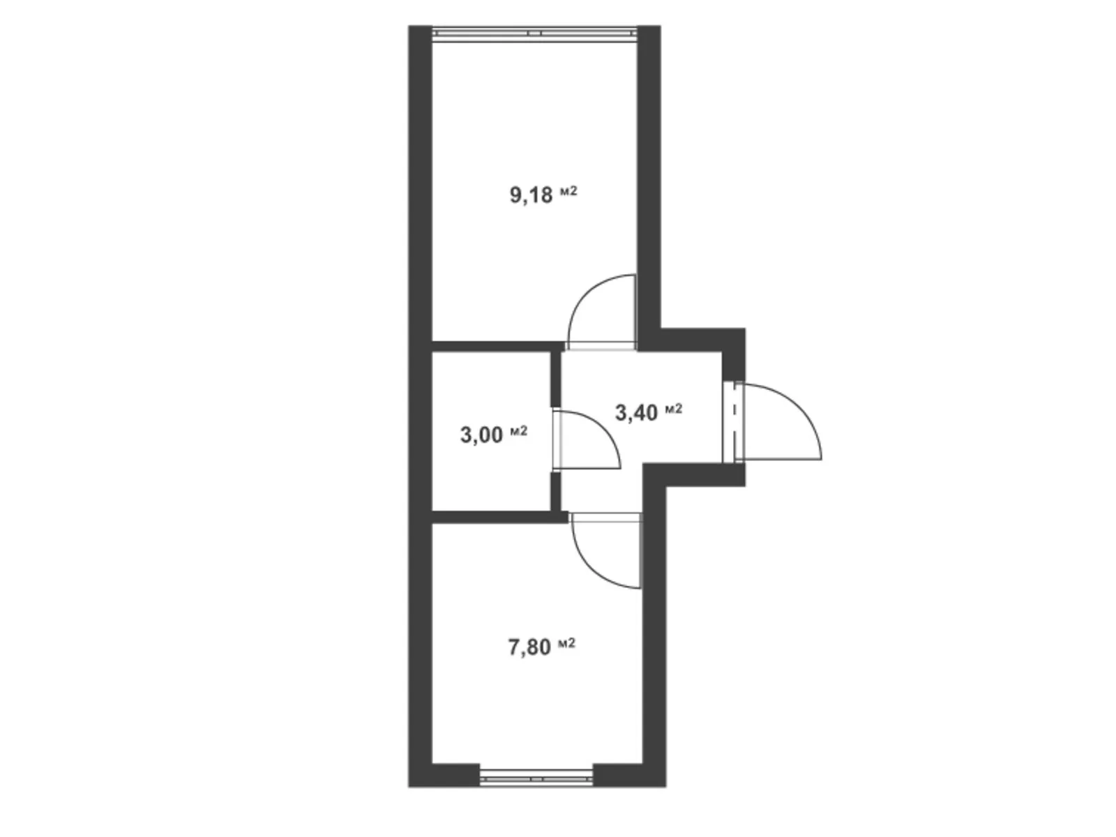 Продается 1-комнатная квартира 23.38 кв. м в Крюковщине, ул. Одесская, 37 - фото 1