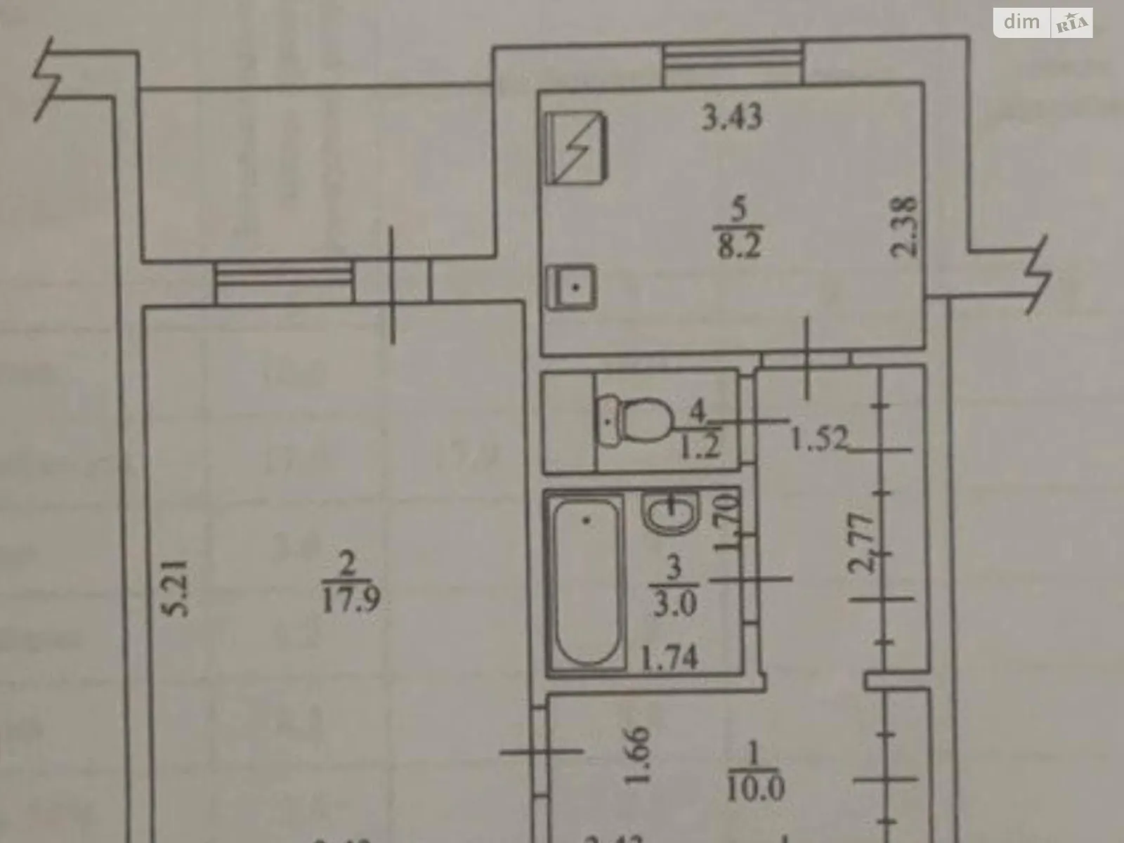 Продается 1-комнатная квартира 43 кв. м в Киеве - фото 3