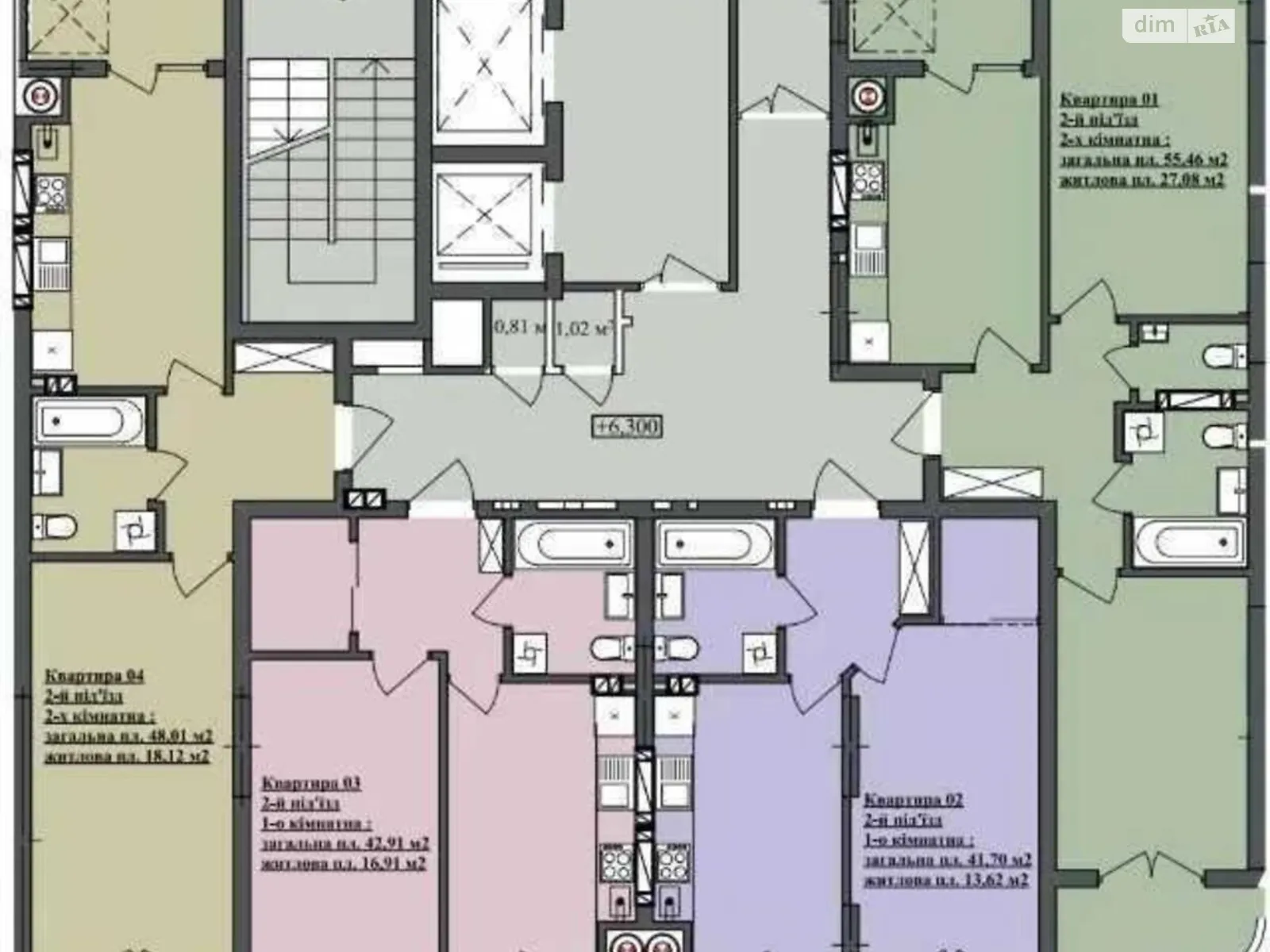 Продается 1-комнатная квартира 43 кв. м в Львове, цена: 46000 $