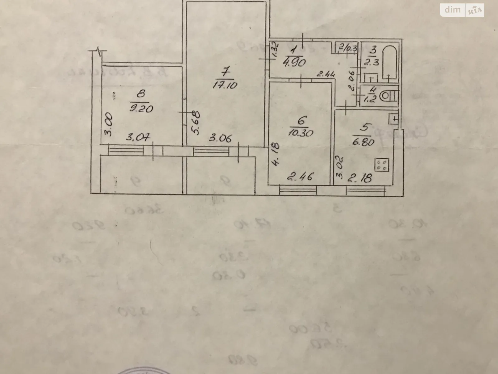 Продається 3-кімнатна квартира 56 кв. м у Кривому Розі, цена: 23500 $