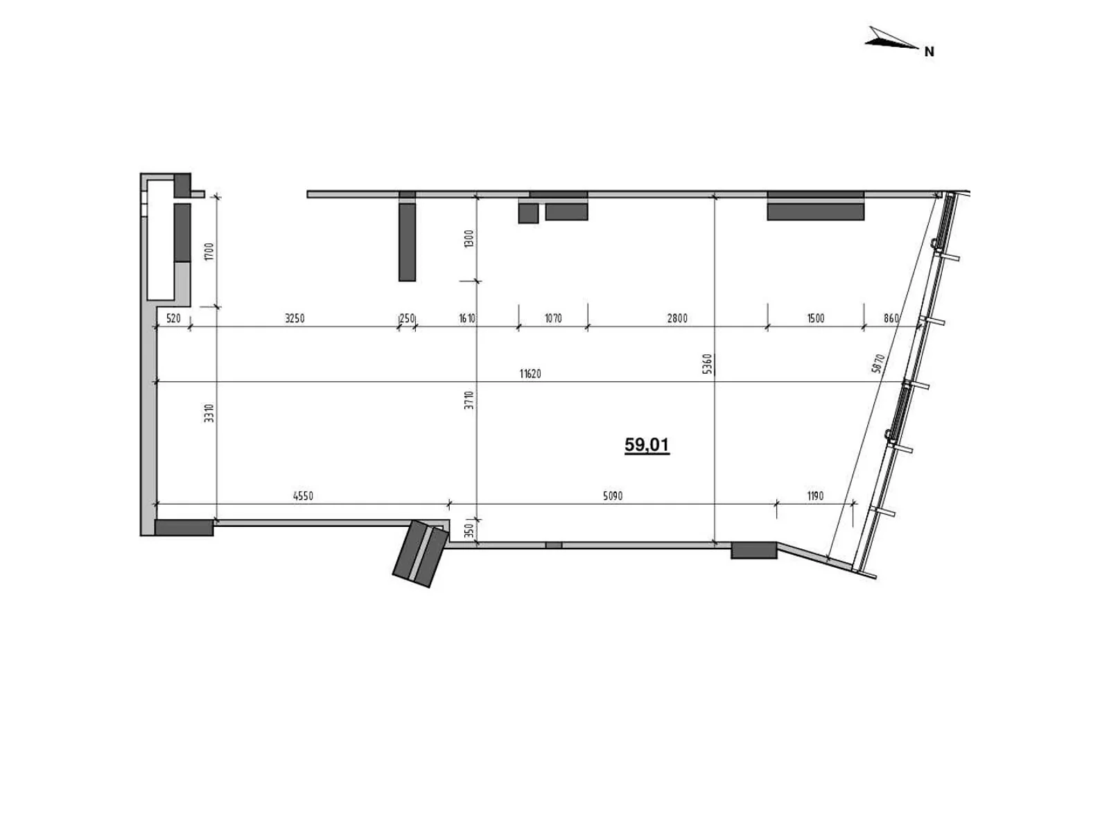 Продается офис 59.01 кв. м в бизнес-центре, цена: 99538 $